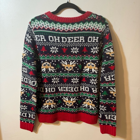 Ardene Women’s Oh Deer Christmas Sweater / Unisex/ Ugly Xmas Sweater/ NWT - Picture 3 of 7